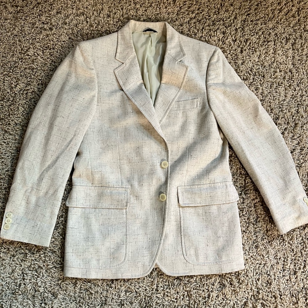 Vintage Jordache Cream Linen Blend Blazer